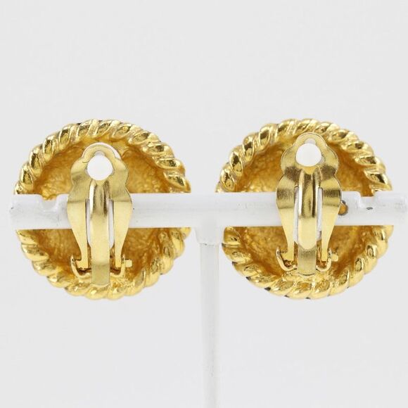 Chanel Coco Mark Gold Plated Earrings - Picture 3 of 6